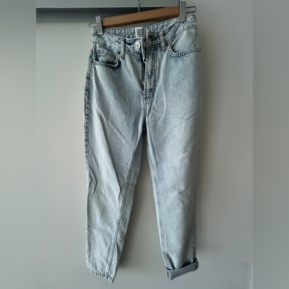 BDG Light Wash High-Rise Mom Jeans